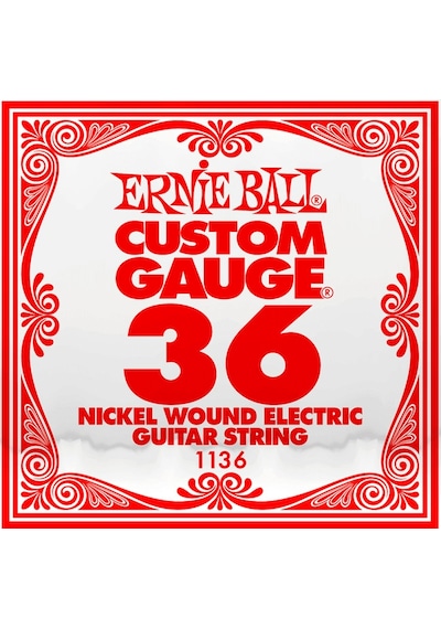 Ernie Ball Custom Gauge Nickel Wound 036 Elektro Gitar Tek Tel