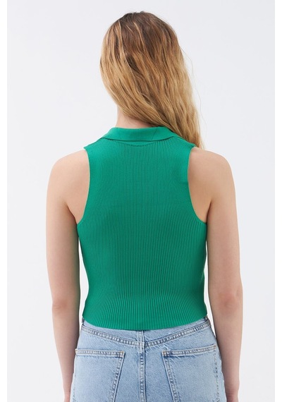 LOFT Long Crop Kadın Atlet Lf2031635 Q1.v1 Yeşil