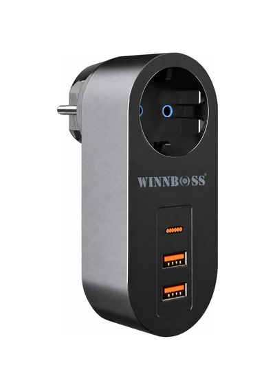 Coverzone 3 Usb Termal Akım Korumalı Priz 1 Type-c 2 Usb Çıkışlı