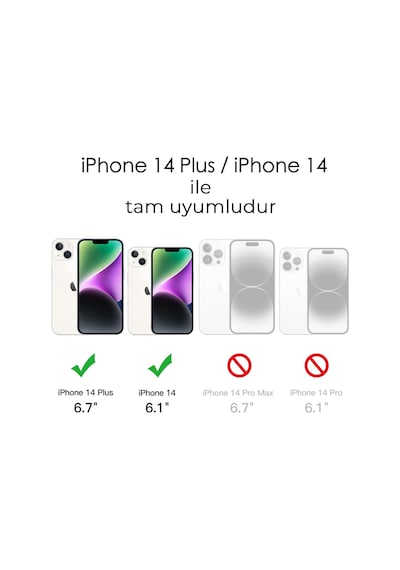 İphone 14 / 14 Plus Uyumlu Safir Lens Çizilmez Dayanıklı Kamera Koruyucu