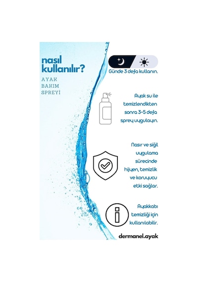 Dermanel Ayak Bakım Spreyi 100 ML + Dermanel Nasır Seti 45 ML