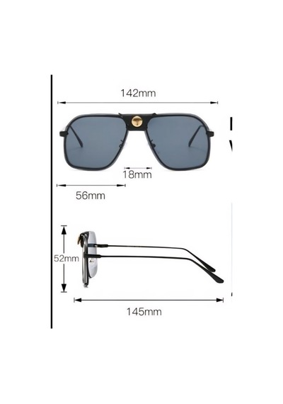 Erkek Uv-400 Korumalı Güneş Gözlüğü Mor - 720847888 Altın