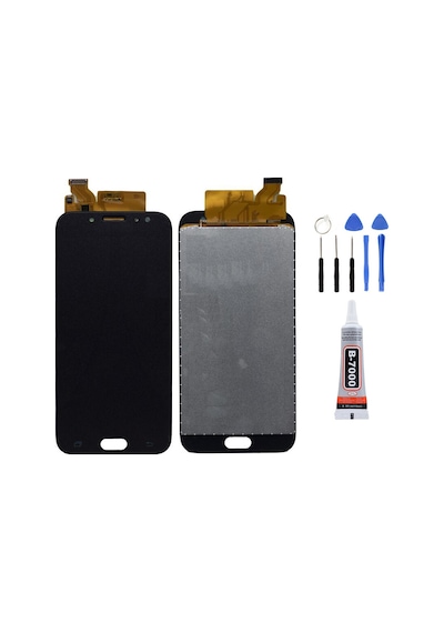 Samsung J7 Pro J730f Siyah Uyumlu Lcd Ekran Dokunmatik Tamir Seti Yapıştırcı Set Yedcom