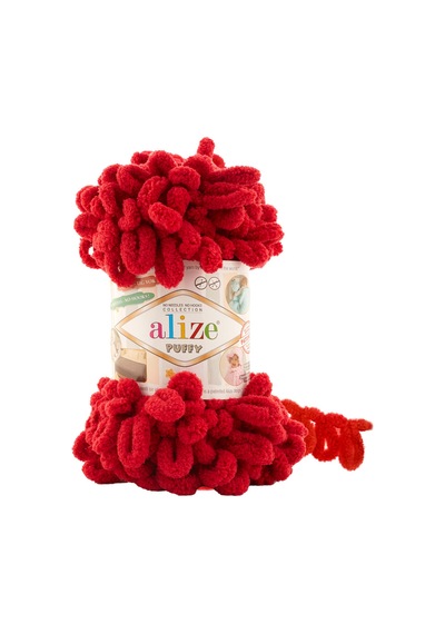 Puffy 1 Adet 106 El Örgü Ipliği Puffy 1 Adet Elleörülen Bebek Battaniyesi Örgü Ipi 106 Koyu Kırmızı