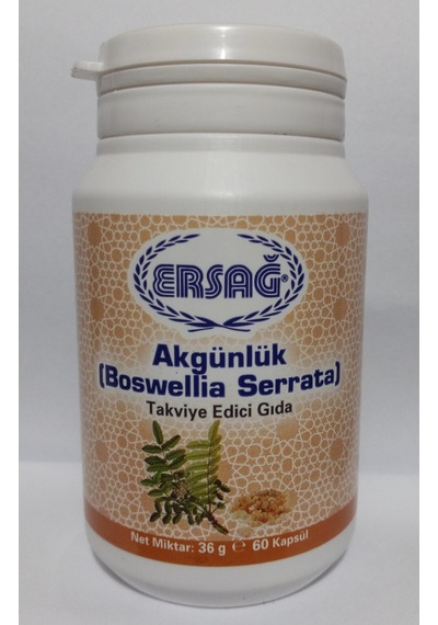 Ersağ Akgünlük Gıda Takviyesi. Boswellia Serrata