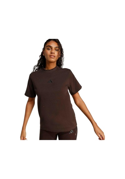 Adidas W Aop 3s T Inf Kahverengi Kadın T-shirt Ke8830