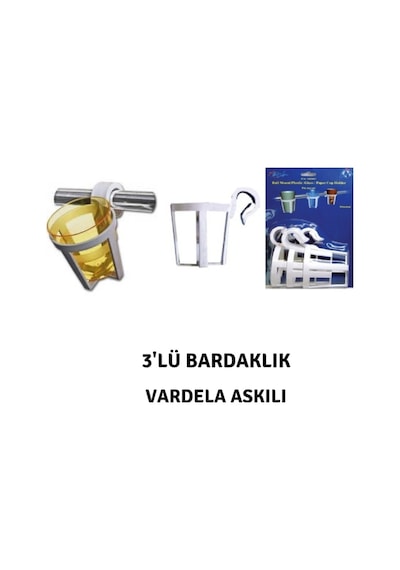 3'lü Bardaklık Marin Tip