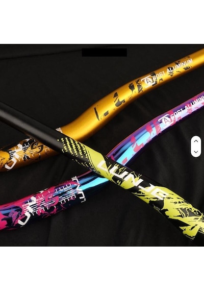Lunje Alüminyum 31.8 780 Mm Riser Mtb Gidon Bisiklet Gidonu Turuncu Siyah