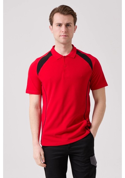 Vancelya Polo Yaka T-shirt Nefes Alabilir, Şık Ve Rahat, Günlük Ve İş Kullanımı İçin Erkek Tişört Kırmızı-siyah Vancelya Polo Yaka T-shirt Nefes Alabilir, Şık Ve Rahat, Günlük Ve İş Kullanımı İçin Erkek Tişört Kırmızı-siyah