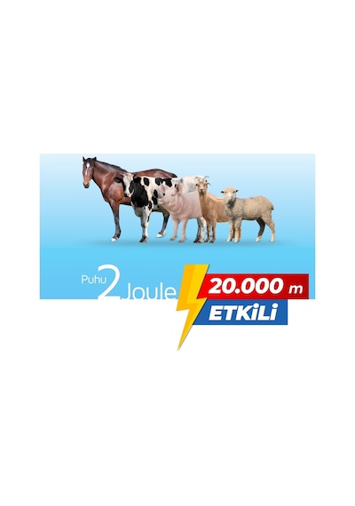 Puhu Ecos Güneş Enerjili Elektrikli Çit Cihazı 2 Joule 20w Panel + 12v/14ah Jel Akü