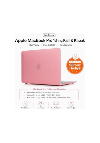 Pro 13 Inç Kılıf M1 M2 Çip Uyumlu Sert Kapak A2338 A2289 A2251 A2159 A1989 A1706 A1708 Ince Çizilmeye Ve Darbeye Ka Çok Renkli