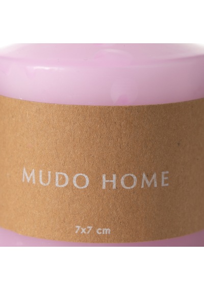Mudo Home Sütun Mum Pembe 7x7 Diğer