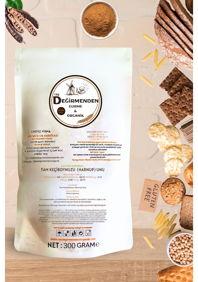 Keçiboynuzu (Harnup) Unu (Gluten İçermez) - 300 Gram