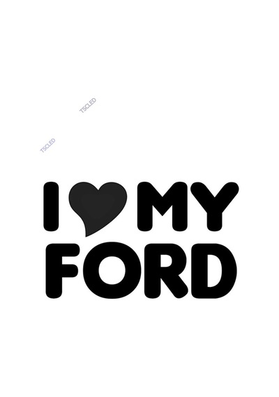 I Love My Car Sticker 20Cm