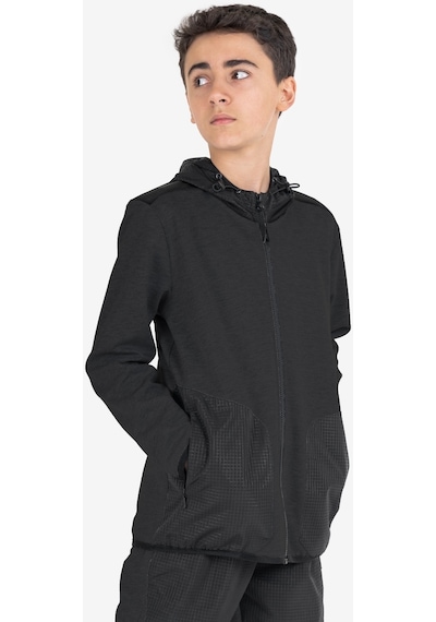 Lescon Siyah Çocuk Fermuarlı Kapüşonlu Sweatshirt 23n-3101