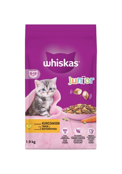 Whiskas Tavuklu Yavru Kuru Mama 1.9 Kg - 3 Adet Tarı