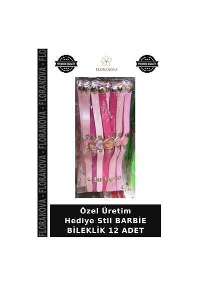 Özel Üretim Hediye Stil Barbie Bileklik 12 Adet Çocuk