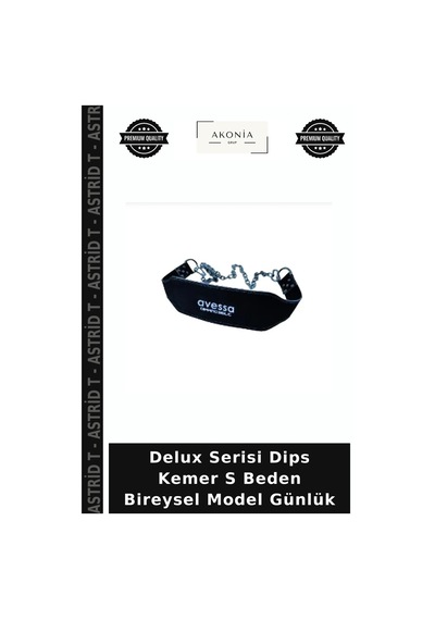 Delux Serisi Dips Kemer S Beden Bireysel Model Günlük Çok Renkli