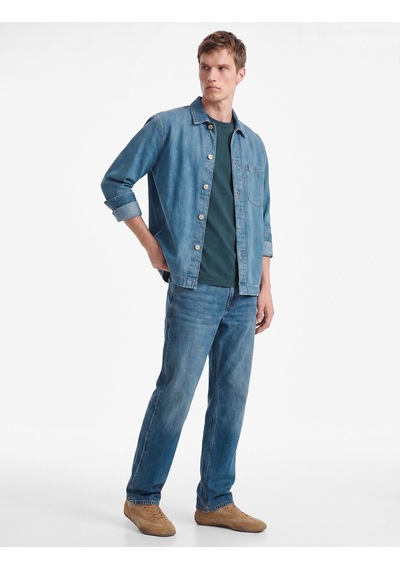 Koton Pamuklu Normal Bel Vintage Straight Fit Jean Pantolon Orta İndigo 6sam40378nd