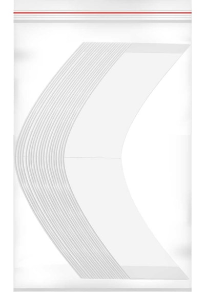 Walker Tape No-shine Protez Saç Bandı Oval Parlama Yapmaz "a" 2,0cm X 7.5cm 36 Adet
