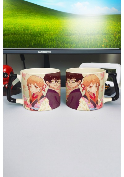 Sangatsu No Lion Anime Baskılı Seramik Lüks Kupa 1 Adet Özel Siyah Kulp Dalga Kulp V5d Çok Renkli