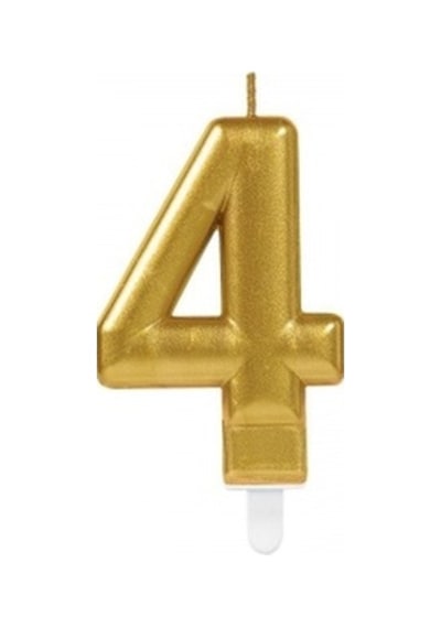 4 Rakam Mum Gold Renk Çr