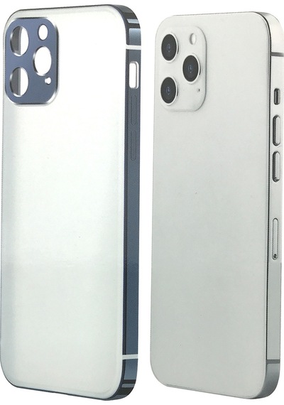 Apple Uyumlu iPhone Coteetci 12 Pro Metal Kenarlık Seri Arka Koruma Kılıf Gri