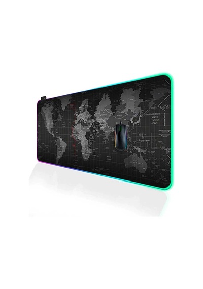 Ally Dünya Desenli Rgb Led Işıklı Oyuncu Mouse Pad 300 800 4mm- 5775