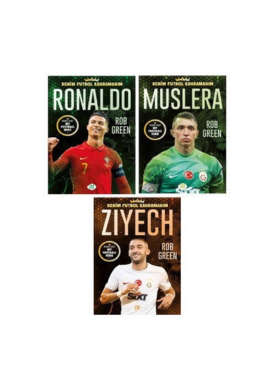 Dokuz Benim Futbol Kahramanım Ronaldo - Muslera - Ziyech Poster Sticker Futbolcu Kartı Hediyeli