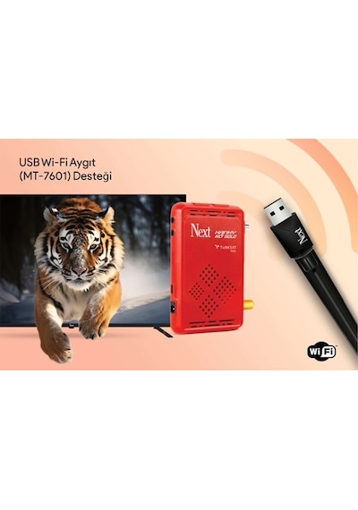 Next Kanky HD Gold + Wifi + Hdmı Kablo + Akıllı Kumanda Uydu Alıcısı