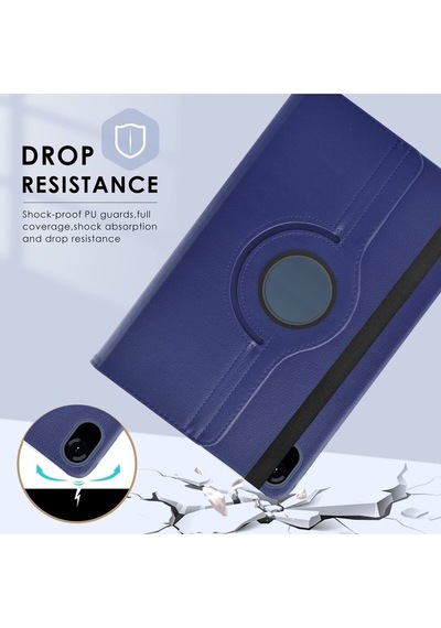 Honor Pad X8a 11 İnç Kılıf 360 Dönebilen Uyku Modlu Standlı Pu Deri Tablet Kapaklı Kılıf Dönerli Kılıf