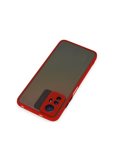 Xiaomi Redmi Note 12s Uyumlu Kılıf Montreal Silikon Kapak - Kırmızı
