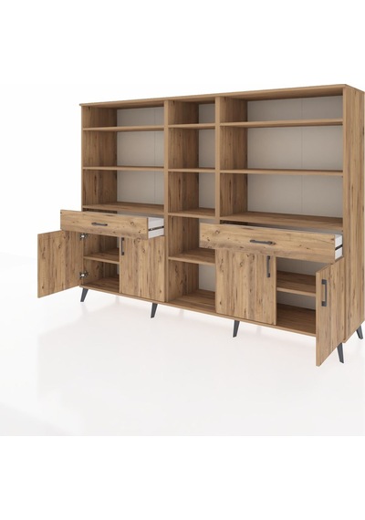 Hyperion Dolap 12 Raflı 2 Çekmeceli 4 Kapaklı 220x44x163 Çam-çam Çam-çam Hyperion Dolap 12 Raflı 2 Çekmeceli 4 Kapaklı 220x44x163 Çam-çam Çam-çam