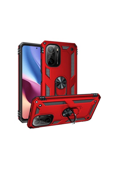 Xiaomi Poco F3 Kılıf Zore Vega Kapak Kırmızı