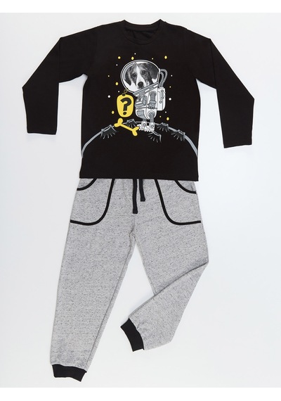Astronot Köpek Erkek Çocuk T-shirt Pantolon Takım