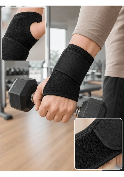 Lb Ayarlanabilir El Bilek Bandajı Başparmak Geçişli Bilek Desteği Günlük Ve Spor Kullanım