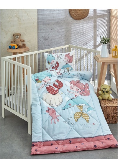Komfort Home V18 %100 Pamuklu Silikon Elyaf Bebek Yorgan Seti