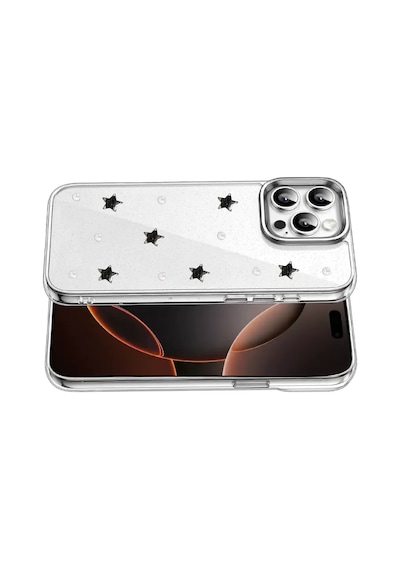Newface Apple İphone 16 Pro Max Fiyonk Desenli Kapak - Desen 7 Şeffaf