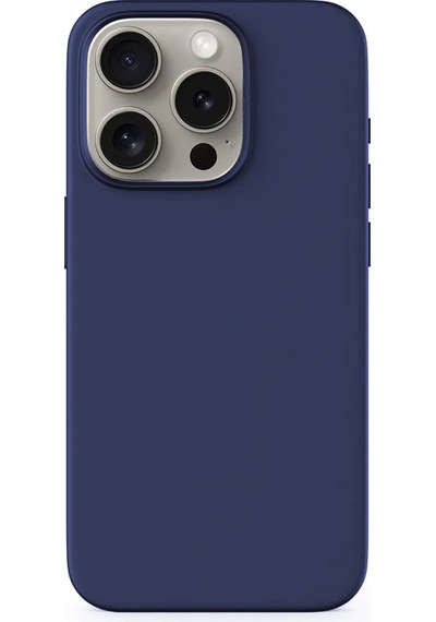 Epico Apple Uyumlu iPhone 15 Pro Mag+ Silikon Kılıf Blue Mavi