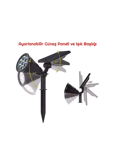 Exeo Solar Rgb Led Bahçe Aydınlatma Güneş Enerjili Lamba 1 Adet
