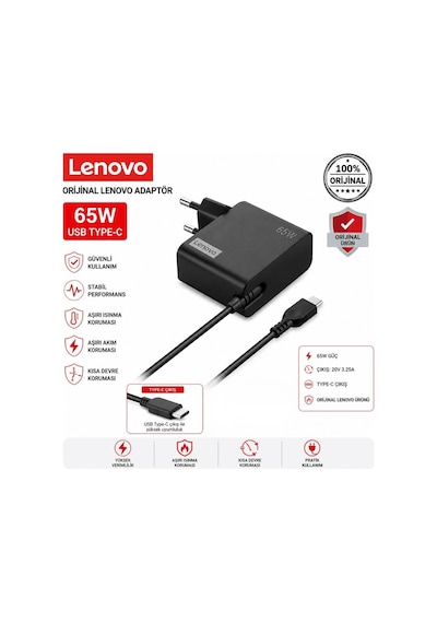 Lenovo Thinkpad E15 Gen 3 Amd Ryzen 7 5700u Adaptör Lenovo Şarj Aleti, Cihazı