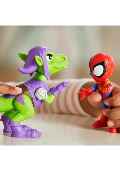 Spidey And His Amazing Friends Dino Webs Spidey & Goblin Raptor G Marvel