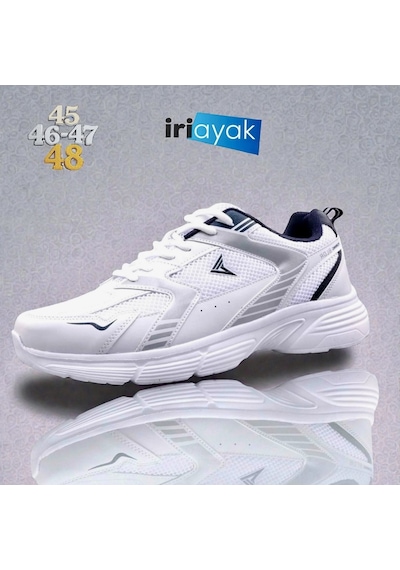 İriayak Büyük Numara 45-48 / Erkek Spor / Erkek Günlük Kullanıma Uygun Beyaz