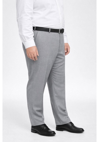 Classics Men Caserta Büyük Beden Erkek Kumaş Pantolon - 7560 Açık Gri Classics Men Caserta Büyük Beden Erkek Kumaş Pantolon - 7560 Açık Gri