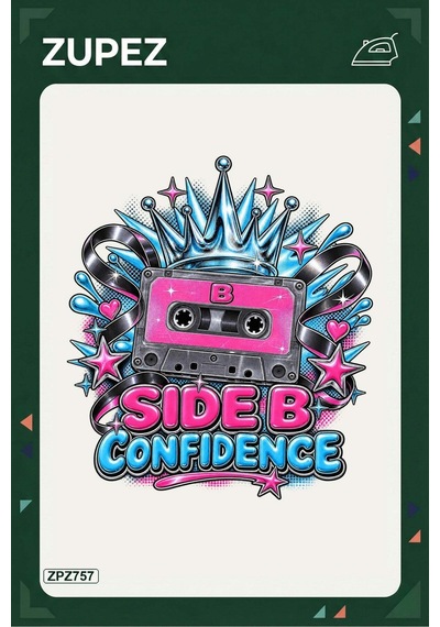 Zpz757 Side B Confidence Ütüyle Uygulanabilir Transfer Baskı - 911529746