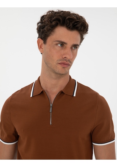 Pierre Cardin Erkek Pas Kazak /triko 50315745-vr040 Açık Turuncu