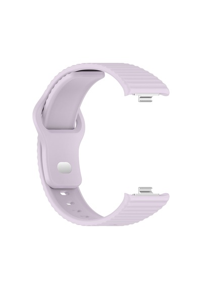 Redmi Watch 6 Silikon Kordon Tırtıklı Suya Dayanıklı Tasarım Lila
