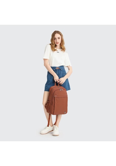 Exclusive Serisi Uniseks Sırt Çantası Smart Bags 8702 Kahverengi