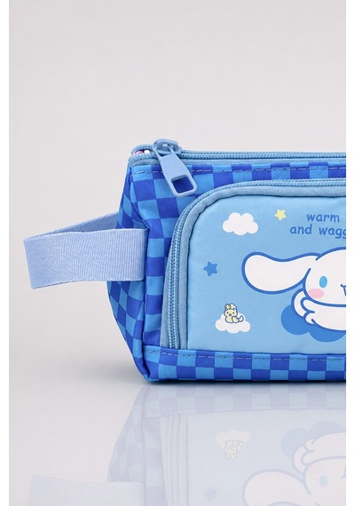 X Dekomus Lisanslı Cinnamoroll Yeni Sezon Blue Cloud Collection Kalem Çantası Açık Gri