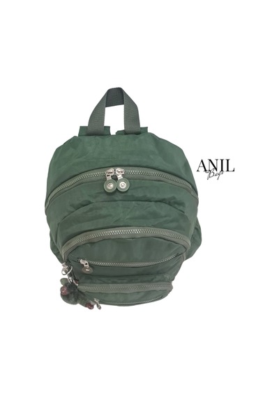 Anılbags Krinkıl Haki Kumaş Suya Dayanıklı Klinkır Sırt Çantası/laptop Haki